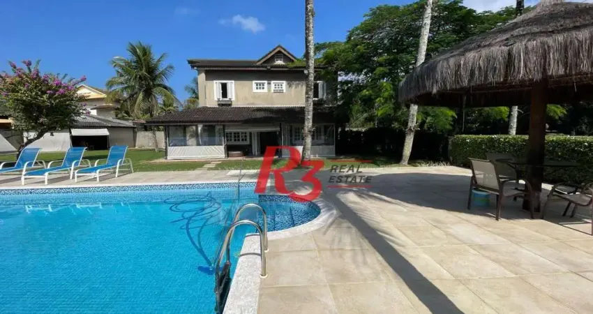 Casa com 5 dormitórios, 455 m² - venda por R$ 4.000.000,00 ou aluguel por R$ 19.500,00/mês - Acapulco - Guarujá/SP