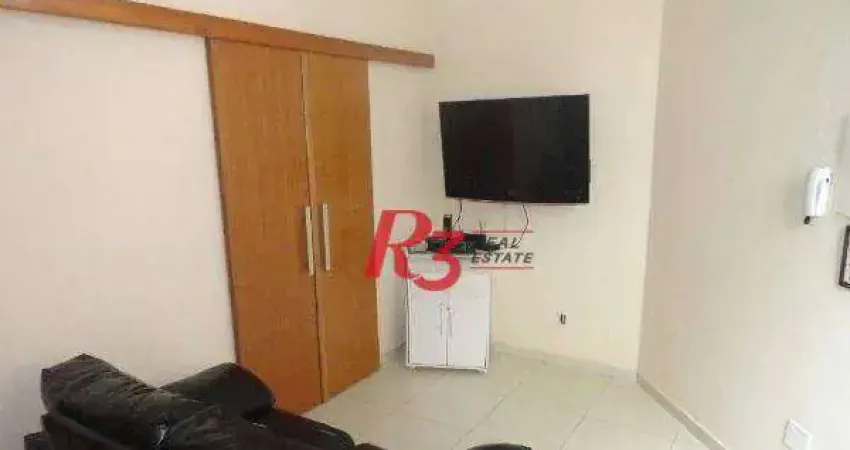 Apartamento com 2 dormitórios à venda, 56 m² por r$ 270.000,00 - marapé - santos/sp