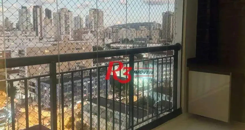 Apartamento para alugar, 84 m² por r$ 6.000,00/mês - marapé - santos/sp