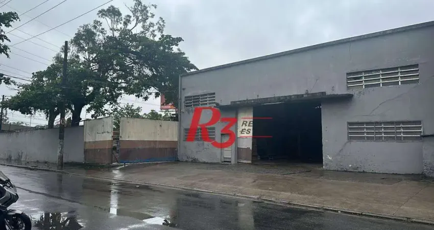 Galpão para alugar, 1089 m² por R$ 18.000,00/mês - Chico de Paula - Santos/SP