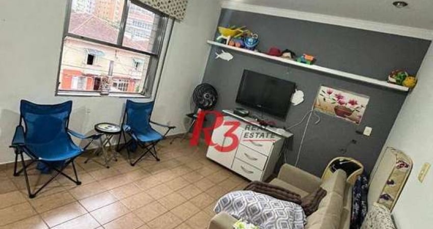 Kitnet para alugar, 32 m² por R$ 2.800,00/mês - Aparecida - Santos/SP