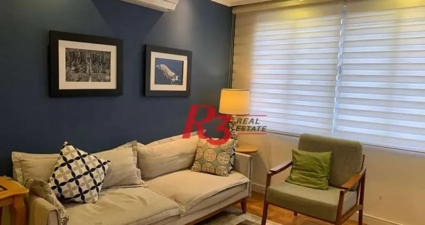 Apartamento com 2 dormitórios à venda, 80 m² por R$ 630.000,00 - Boqueirão - Santos/SP