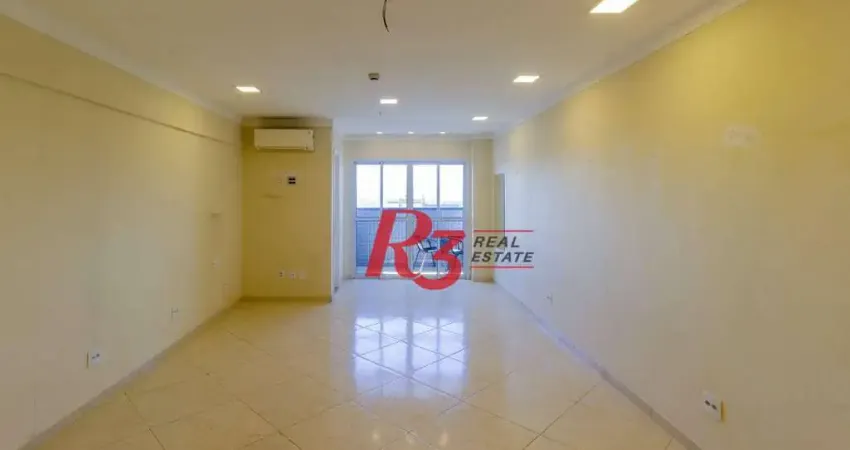 Sala para alugar, 43 m² por r$ 3.500,00/mês - encruzilhada - santos/sp
