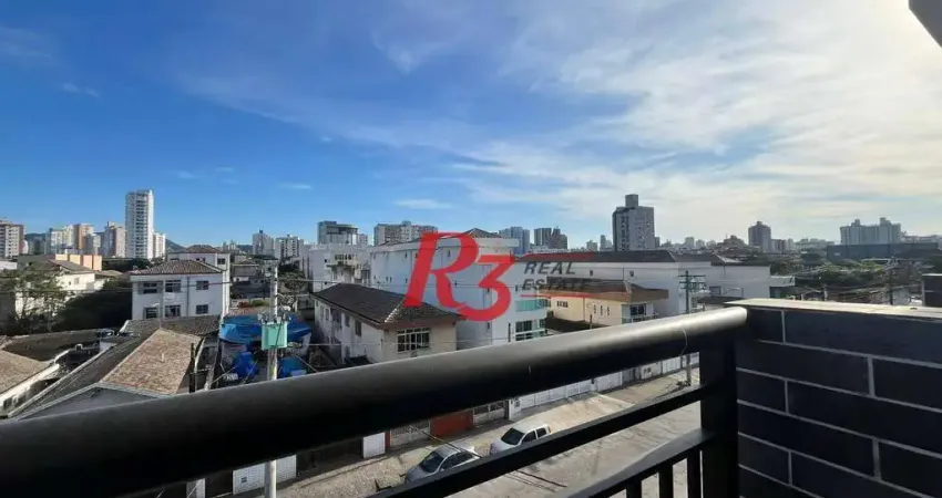 Apartamento com 2 dormitórios à venda, 39 m² por R$ 355.000,00 - Estuário - Santos/SP