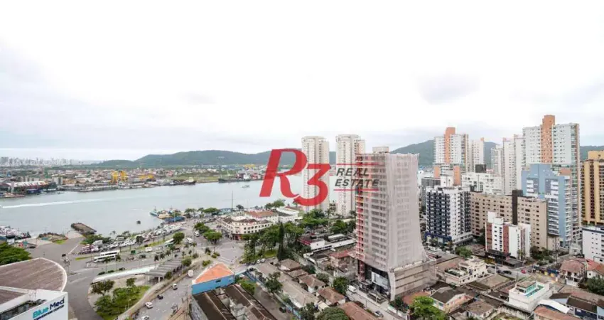 Sala, 35 m² - venda por R$ 370.000,00 ou aluguel por R$ 3.000,00/mês - Ponta da Praia - Santos/SP