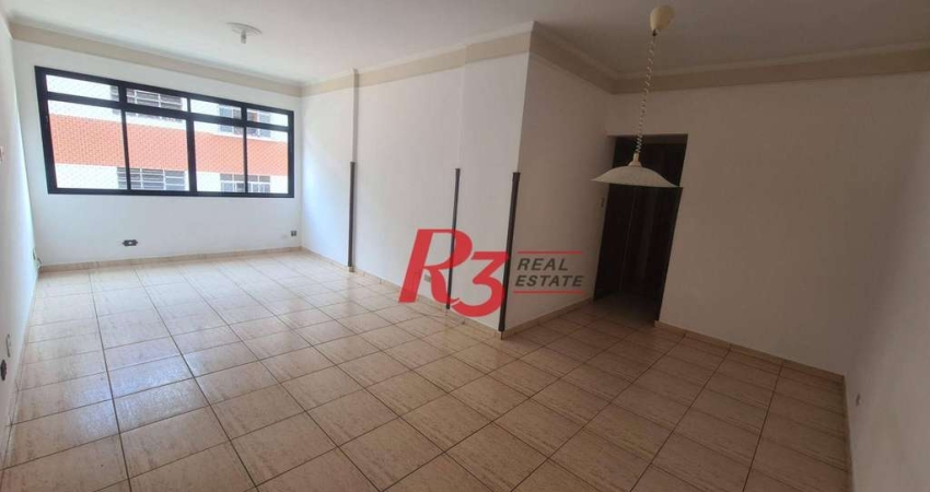 Apartamento com 2 dormitórios à venda, 91 m² por R$ 590.000,00 - Campo Grande - Santos/SP