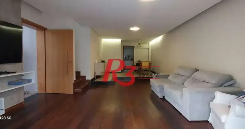 Village para alugar, 203 m² por r$ 10.000,02/mês - ponta da praia - santos/sp