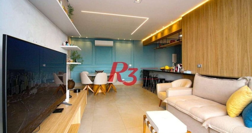 Apartamento com 3 Quartos à venda, 111 m² por R$ 1.120.000 - Marapé - Santos/SP