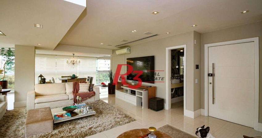 Apartamento com 4 dormitórios, 228 m² - venda por R$ 3.800.000,00 ou aluguel por R$ 26.000,00/mês - Gonzaga - Santos/SP