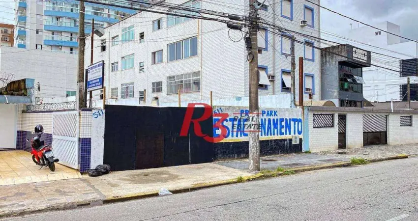Terreno para alugar, 387 m² por R$ 20.000,00/mês - Encruzilhada - Santos/SP