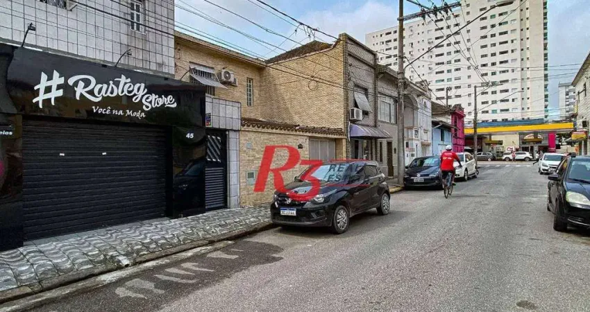Sobrado com 3 dormitórios à venda, 183 m² por R$ 1.100.000,00 - Vila Belmiro - Santos/SP
