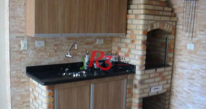 Casa sobreposta alta á venda 3 suítes 2 vgs churrasqueira bairro aparecida santos.