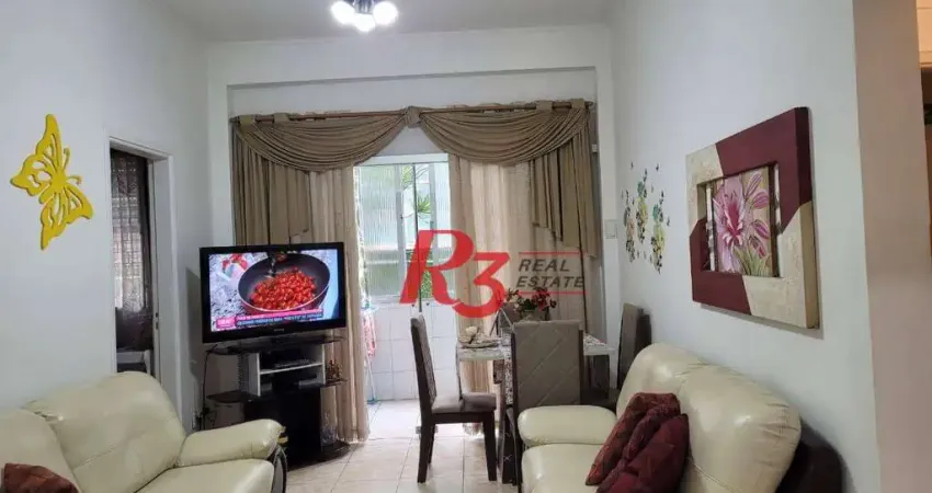 Apartamento com 2 dormitórios à venda, 73 m² - Embaré - Santos/SP