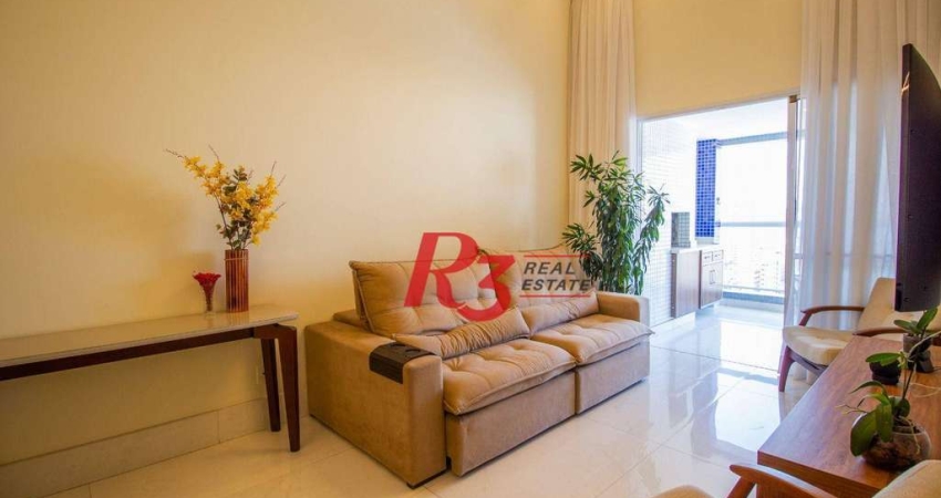 Apartamento à venda, 114 m² por R$ 1.650.000,00 - Pompéia - Santos/SP