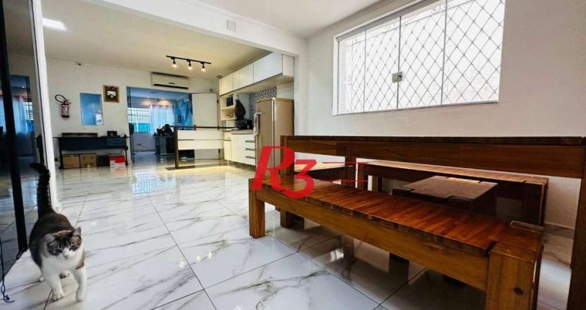 Sobrado com 4 dormitórios à venda, 245 m² por R$ 1.350.000,00 - Ponta da Praia - Santos/SP