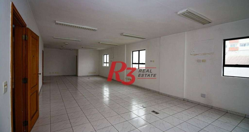 Sala para alugar, 90 m² por R$ 3.900/pacote mensal - Vila Mathias - Santos/SP