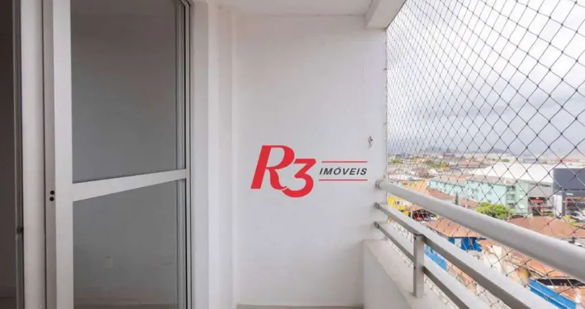 Apartamento com 2 dormitórios para alugar, 58 m² por R$ 3.914,22/mês - Vila Matias - Santos/SP