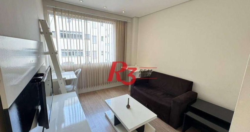 Apartamento com 1 dormitório à venda, 44 m² por R$ 360.000,00 - Gonzaga - Santos/SP