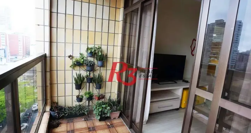 Apartamento com 3 dormitórios à venda, 114 m² por R$ 690.000,00 - Boqueirão - Santos/SP