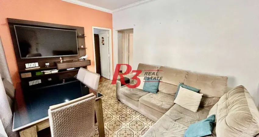 Apartamento com 2 dormitórios à venda, 72 m² por R$ 350.000,00 - Embaré - Santos/SP