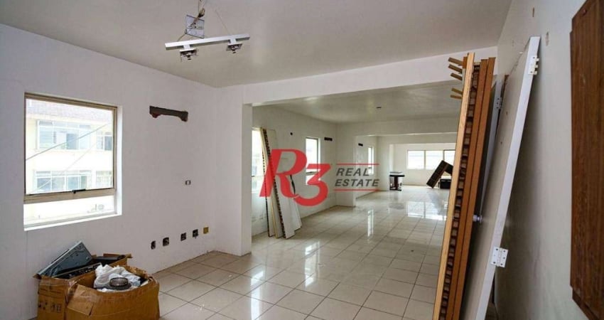 Sala para alugar, 113 m² por R$ 4.500/pacote mensal - Vila Mathias - Santos/SP