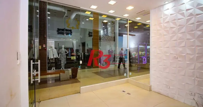 Loja para alugar, 30 m² por R$ 6.000,00/mês - Gonzaga - Santos/SP