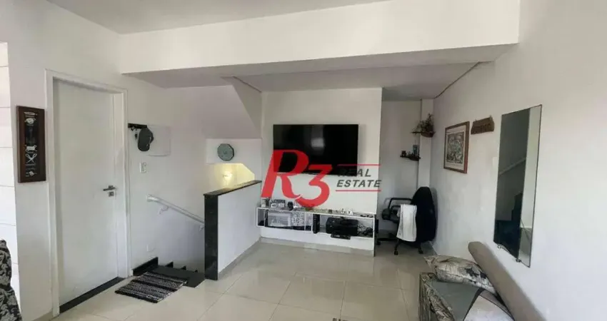 Casa com 2 dormitórios à venda, 105 m² por r$ 480.000,00 - estuário - santos/sp