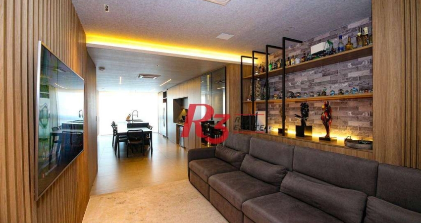 Apartamento à venda, 106 m² por R$ 2.350.000,00 - Aparecida - Santos/SP