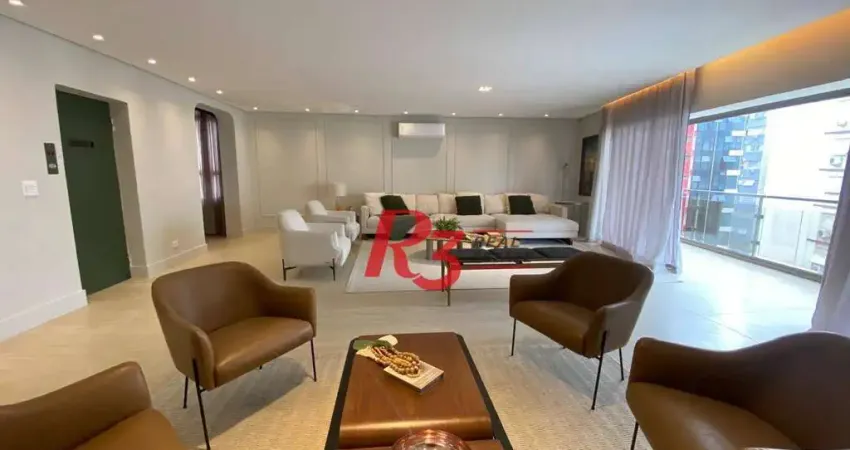 Apartamento com 4 Quartos à venda, 257 m² por R$ 3.130.000 - Gonzaga - Santos/SP