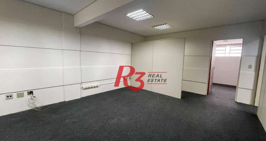 Conjunto para alugar, 118 m² por R$ 2.500,02/mês - Centro - Santos/SP