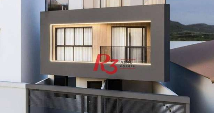 Casa com 2 dormitórios à venda, 76 m² - Embaré - Santos/SP