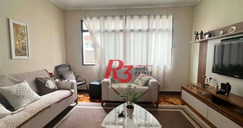 Apartamento com 3 dormitórios à venda, 96 m² por R$ 670.000,00 - Ponta da Praia - Santos/SP