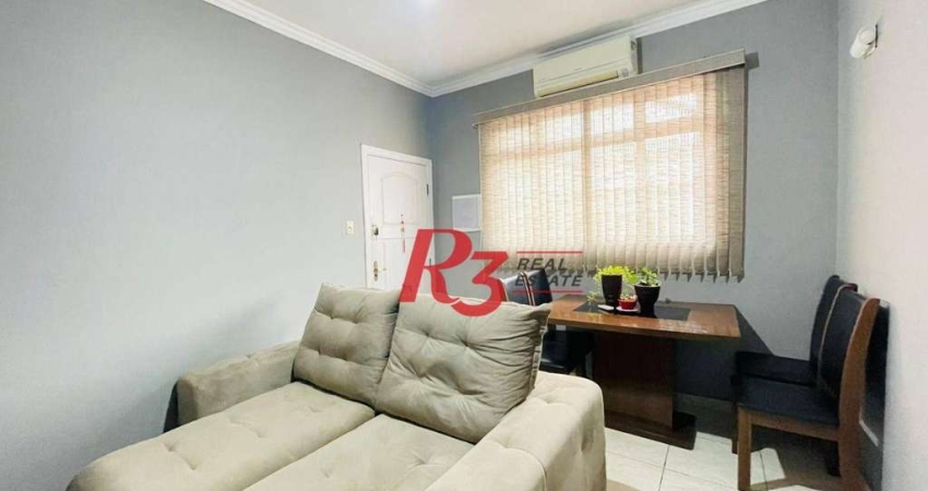 Apartamento com 2 dormitórios à venda, 62 m² por R$ 490.000,00 - Gonzaga - Santos/SP