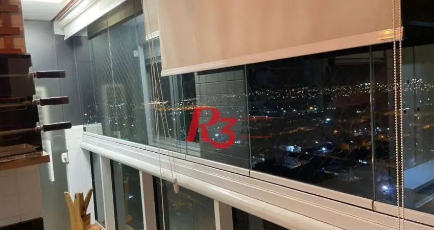 Apartamento com 1 dormitório à venda, 49 m² por r$ 530.000,00 - macuco - santos/sp