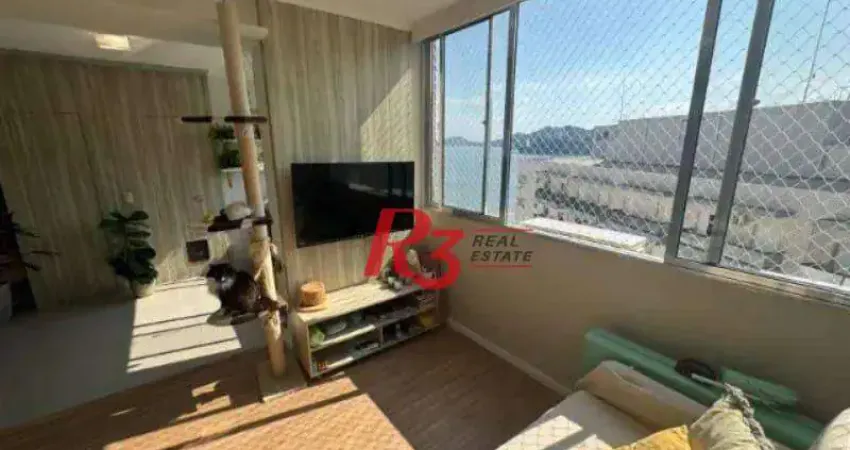 Apartamento com 1 dormitório à venda, 42 m² por r$ 400.000,00 - josé menino - santos/sp