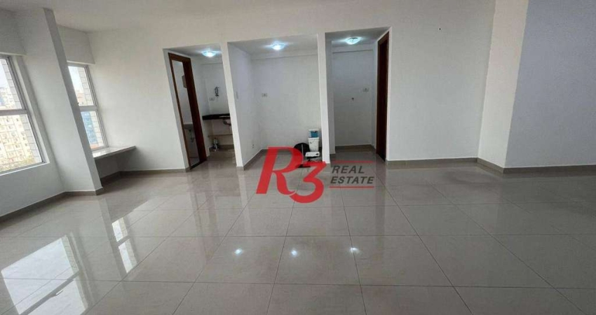 Sala, 51 m² - venda por R$ 350.000,00 ou aluguel por R$ 3.000,00/mês - Aparecida - Santos/SP