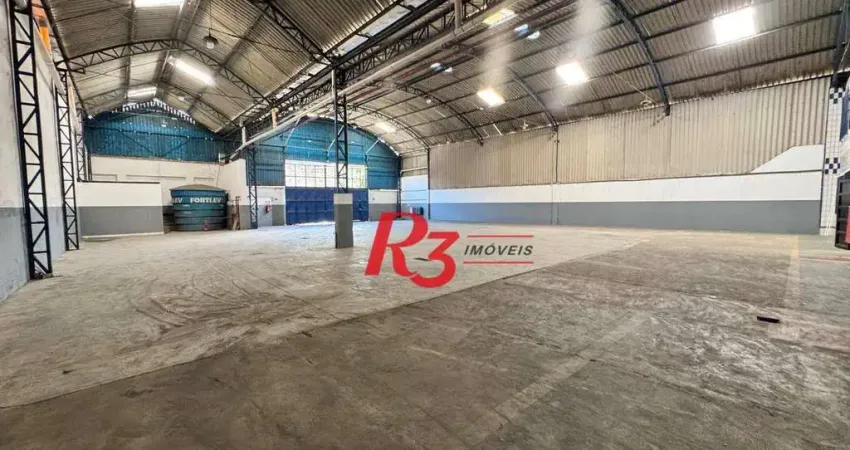 Galpão para alugar, 1000 m² por r$ 29.850,00/mês - vila matias - santos/sp