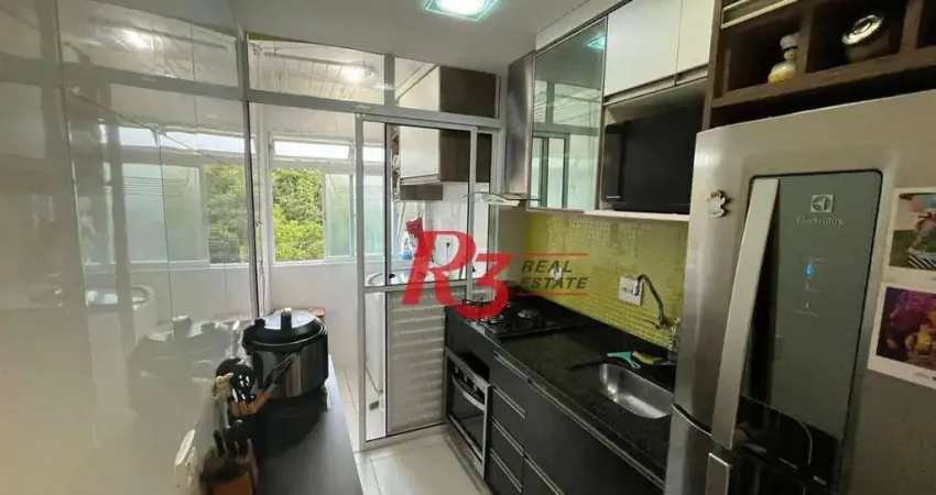 Apartamento com 2 dormitórios à venda, 55 m² por R$ 330.000,00 - Morro Nova Cintra - Santos/SP