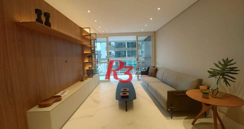 Apartamento com 3 dormitórios à venda, 160 m² por R$ 1.890.000,00 - Pompéia - Santos/SP