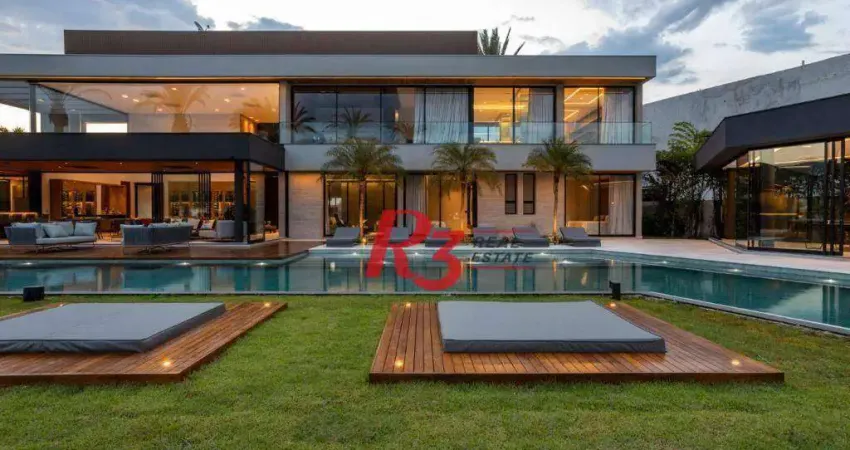 Casa à venda, 1400 m² por r$ 45.000.000,00 - balneario praia do perequê - guarujá/sp