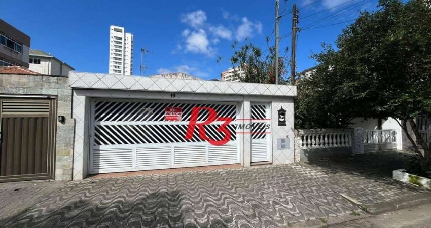 Casa com 3 dormitórios para alugar, 171 m² por r$ 7.467,00/mês - ponta da praia - santos/sp