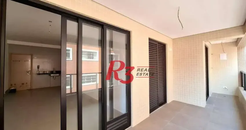 Apartamento novo à venda, 2 quartos (1 suite), próximo à praia, José Menino, Santos SP