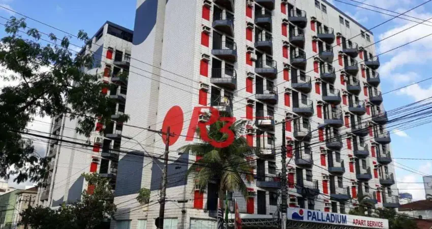 Flat com 1 dormitório à venda, 36 m² por R$ 266.000,00 - Centro - São Vicente/SP