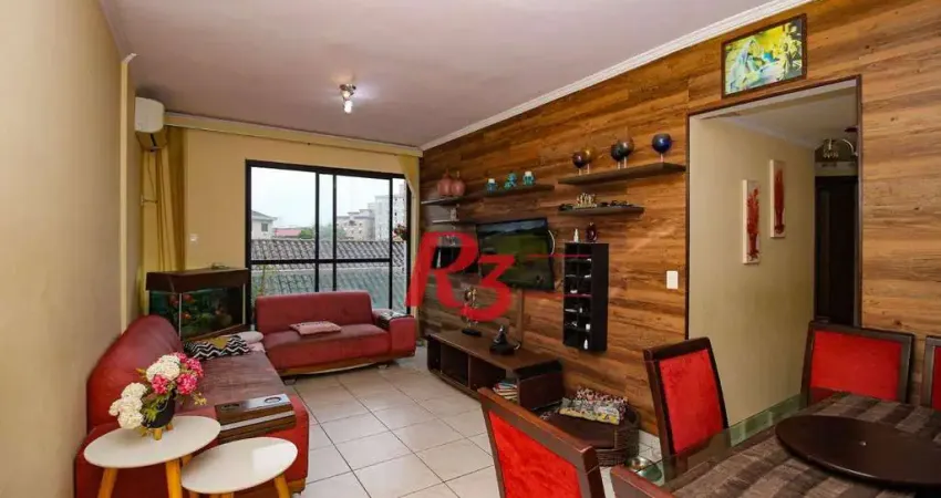 Apartamento com 2 dormitórios à venda, 82 m² por R$ 620.000,00 - Embaré - Santos/SP