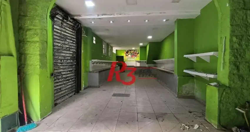 Salão para alugar, 100 m² por R$ 12.500,00/mês - Pompéia - Santos/SP
