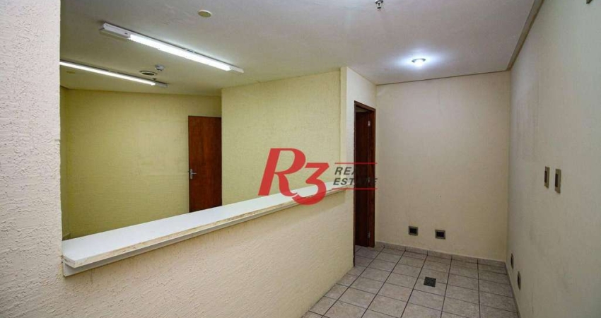 Sala para alugar, 54 m² por R$ 2.800,02/mês - Vila Nova - Santos/SP