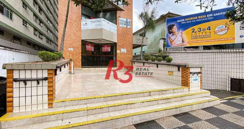 Loja para alugar, 128 m² por r$ 12.000,02/mês - gonzaga - santos/sp