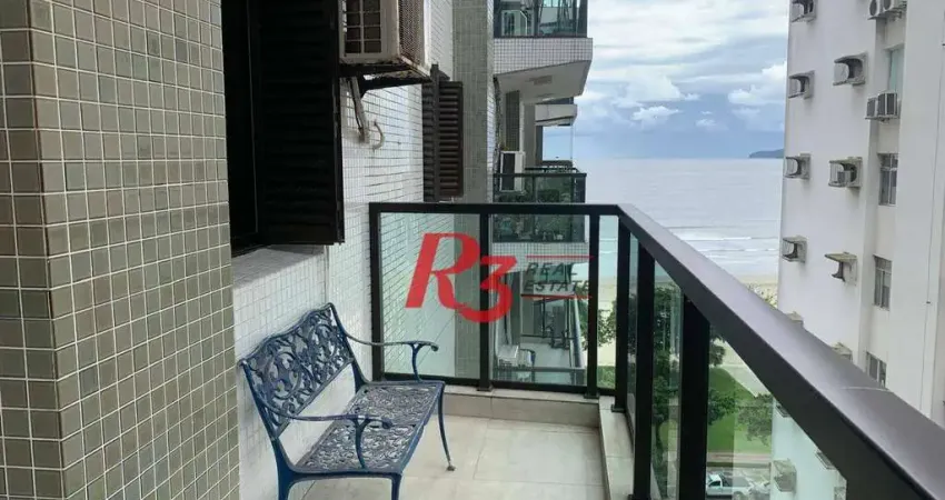 Apartamento, 160 m² - venda por R$ 1.915.000,00 ou aluguel por R$ 9.918,50/mês - Boqueirão - Santos/SP