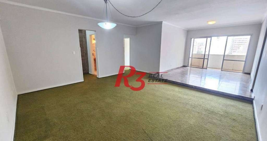 Apartamento com 4 dormitórios, 193 m² - venda por R$ 1.590.000,00 ou aluguel por R$ 7.063,42/mês - Boqueirão - Santos/SP