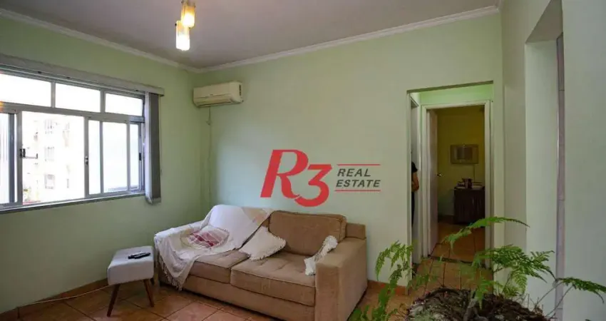 Apartamento com 2 dormitórios à venda, 60 m² por R$ 385.000,00 - Gonzaga - Santos/SP